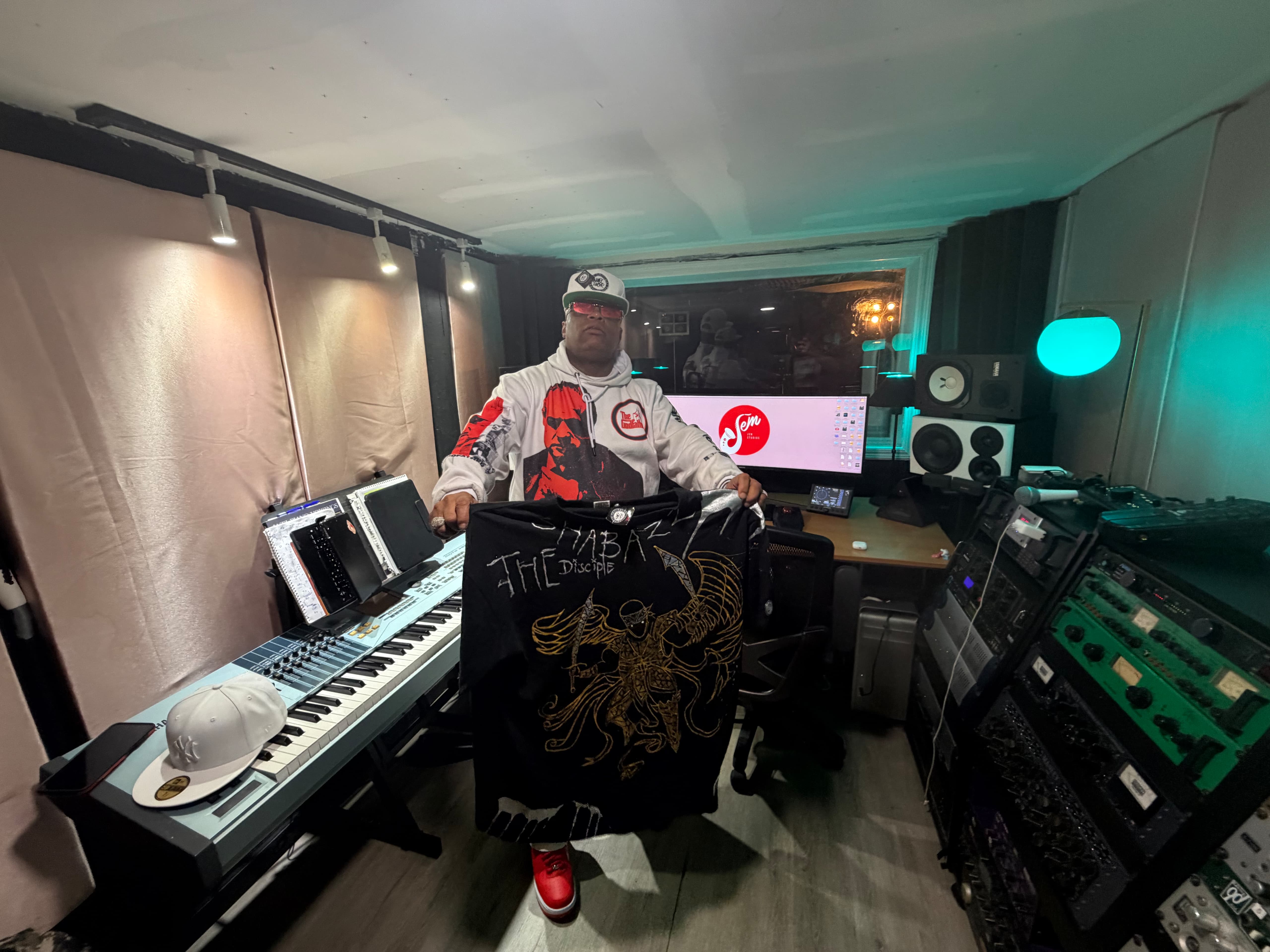 Shabazz in the studio